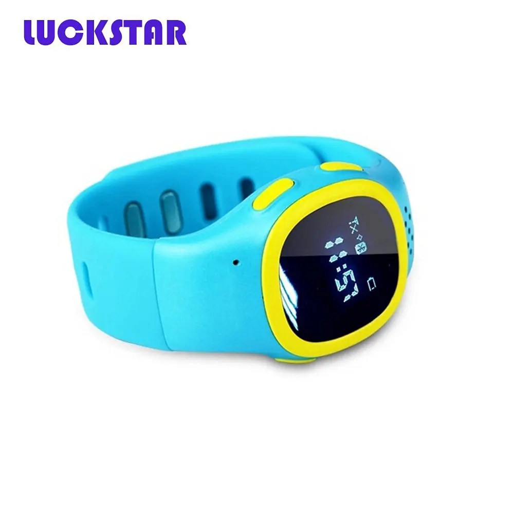 LUCKSTAR(TM) The Second Wi-Fi Version GPS Positioning SOS Emergency Call Smart Watch Wrist Watch For Kids Children Student (Blue)