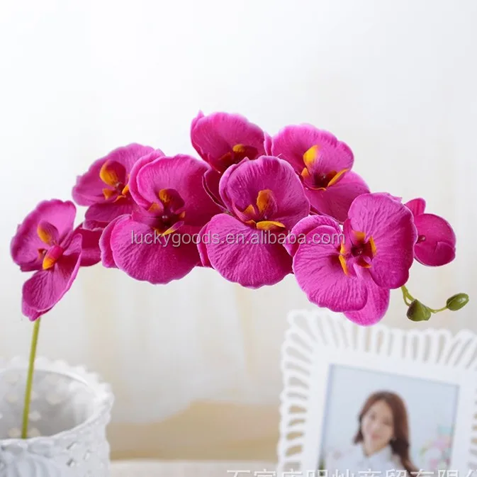Lf443 90cm Colorful Artificial Plastic Orchids For Wedding Party