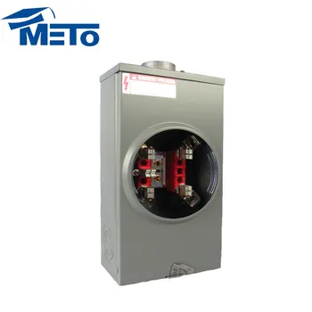 Low Price 200 Amp Dual 5th Terminal Jaw Gang Square Base Meter Socket ...