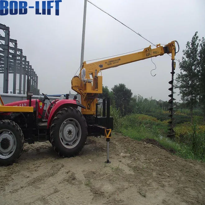 Hydraulic Crane Auger Truck With Drilling Machine Buy Crane Auger