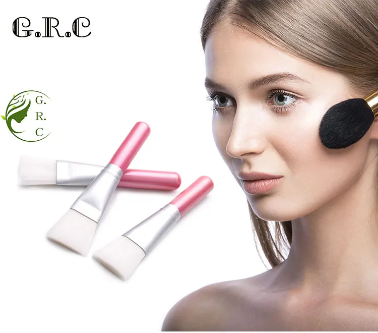 Skincare Custom-Logo-Face Mask -Brushes Single Private Label Black White Pink Single Mini Facial Clay Mask Brush