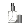Riverrun Empty Refillable Perfume Atomizer Glass Fragrance Bottle With Matte Silver Sprayer 15ml 1/2 oz