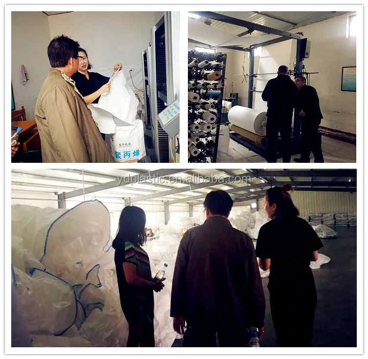 woven plaid plastic handle giant plastic bag coated woven polypropylene bags 50 kg pp bags