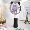 High quality SEMA Portable Bear Shaped USB Rechargeable 3 Speeds Folding Cooling Handheld Personal Fan with LED Light