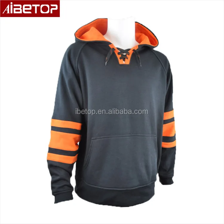 hockey hoodies with laces wholesale