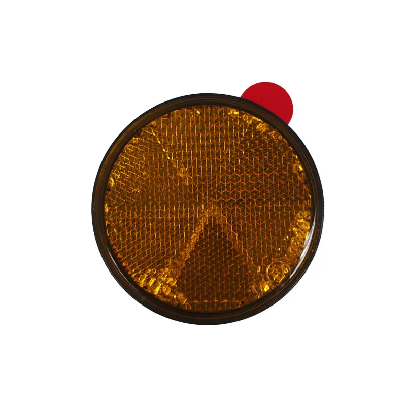 Plastic Round Motorcycle Safety Side Rear Reflex Reflectors Red Round