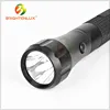 Factory Bulk Sale Self Defensive 3D cell Powered Aluminum Material Big XPG 5W led Strong Light Flashlight with Rubber Grip