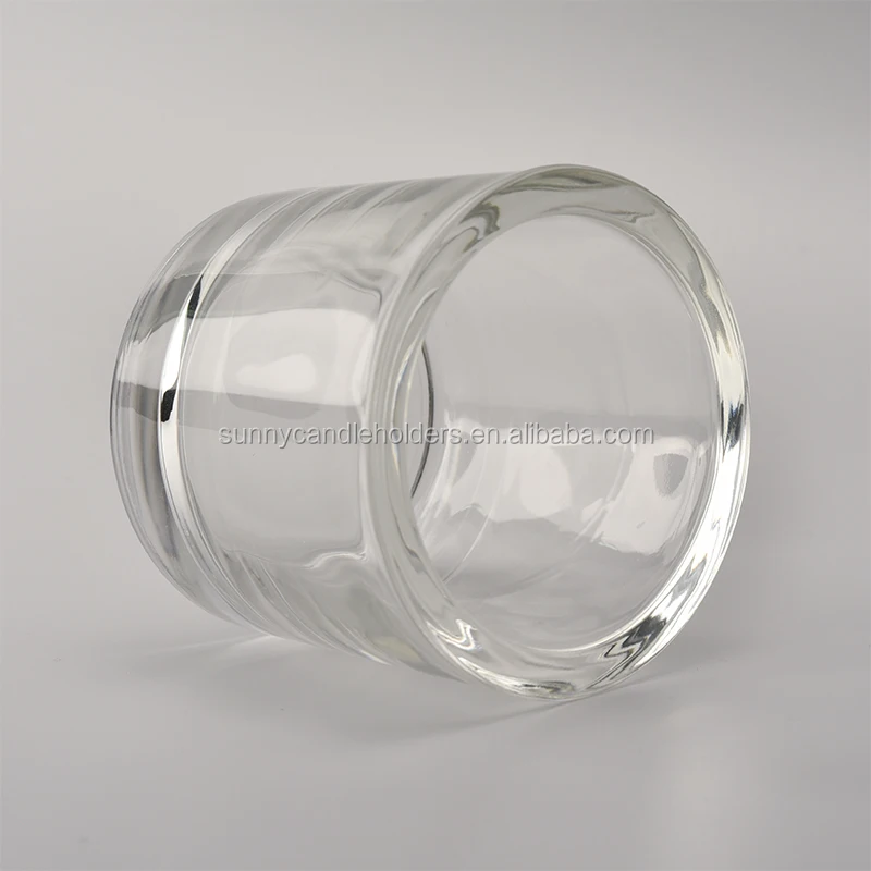 thick wall glass tealight holder, wedding candle holder
