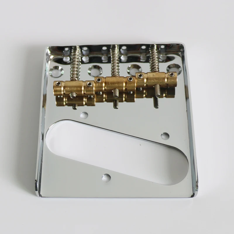 Vintage Style Electric Guitar Bridge For Tele Brand Guitar With Brass Saddles For Diy Guitar