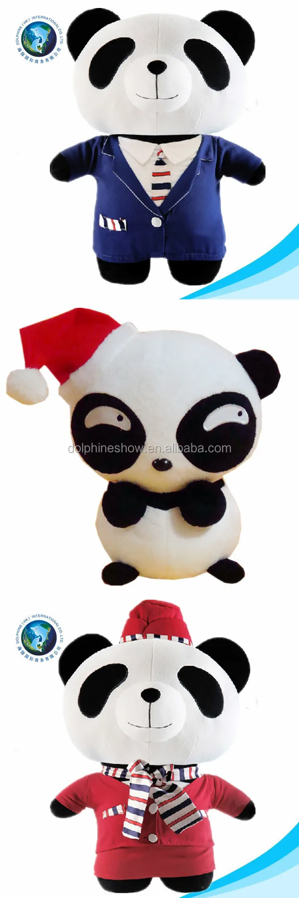 Hadiah Natal Beruang Panda  Boneka  Emoji Bantal Mainan Lucu 