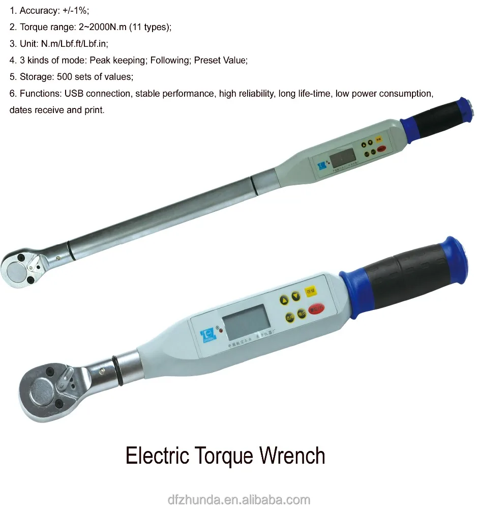 digial LCD display tools range 10 NM torque wrench for screw