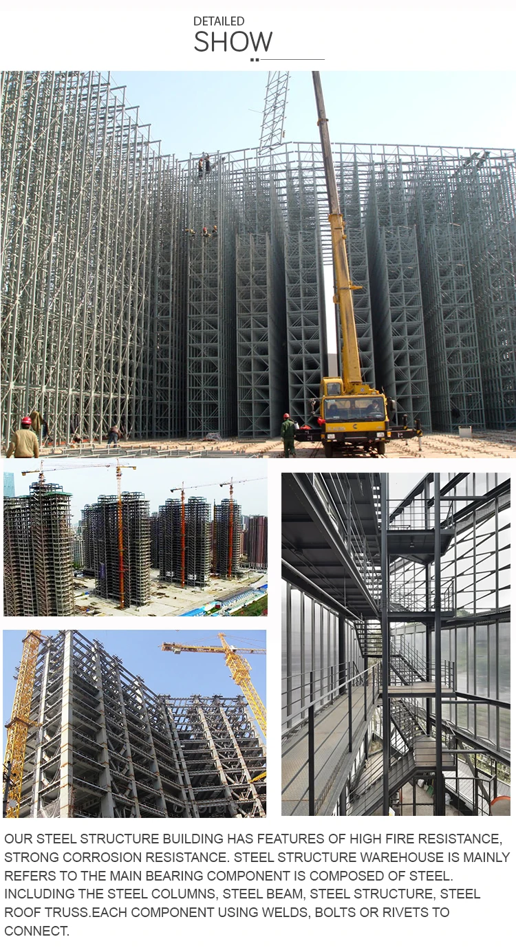 Grand High Rise Airport Steel Structure Building
