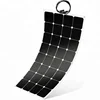 Factory hottest selling 100Watt SUNPOWER ETFE Semi flexible solar panel charger battery for car boat