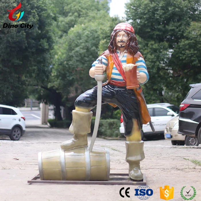 fiberglass pirate statue