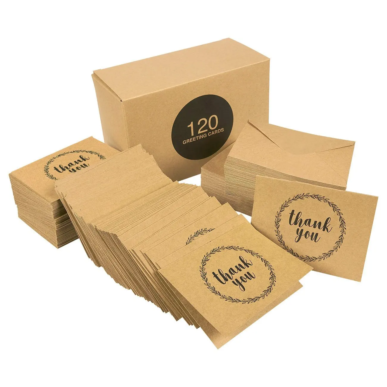 高品质 120 卡夫谢谢卡片 100 谢谢卡片包装盒