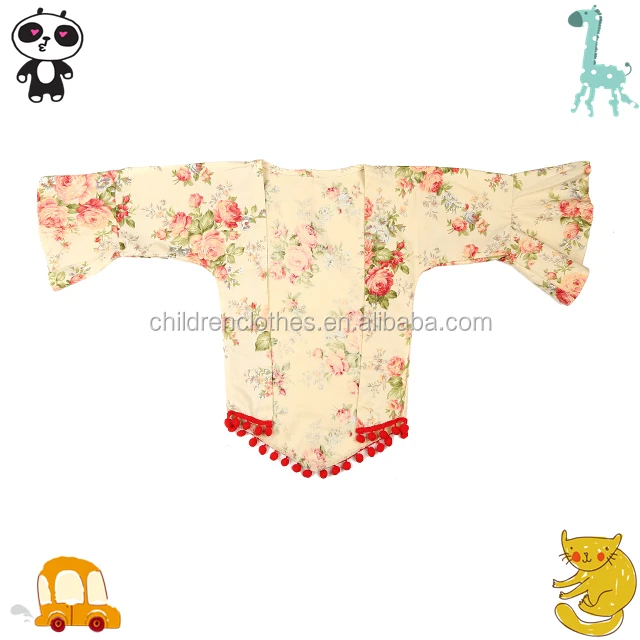 Оптовая продажа; детская одежда; Пальто с цветочным принтом; модные рубашки с длинными рукавами для маленьких девочек