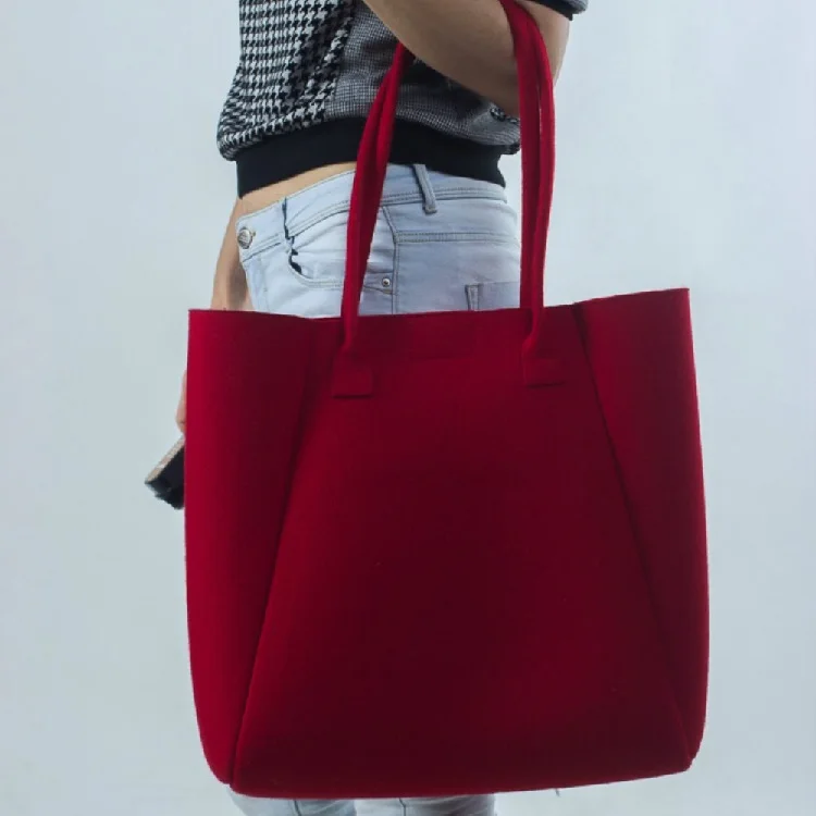 2020 New Arrive Fashion Felt Handbag, Women Handmade felt tote bag