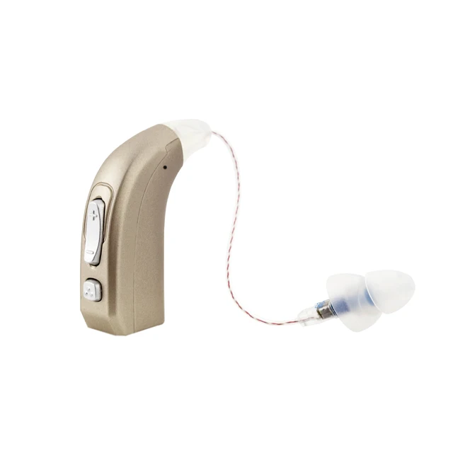 Rechargeable Wireless Digital Ric Hearing Aid For Deaf 80db Ast Fugue