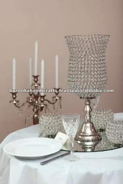 beaded candle holder