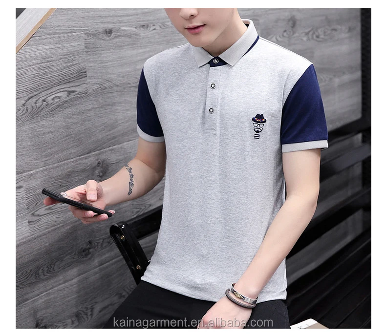 men's polo shirts with stiff collar uk