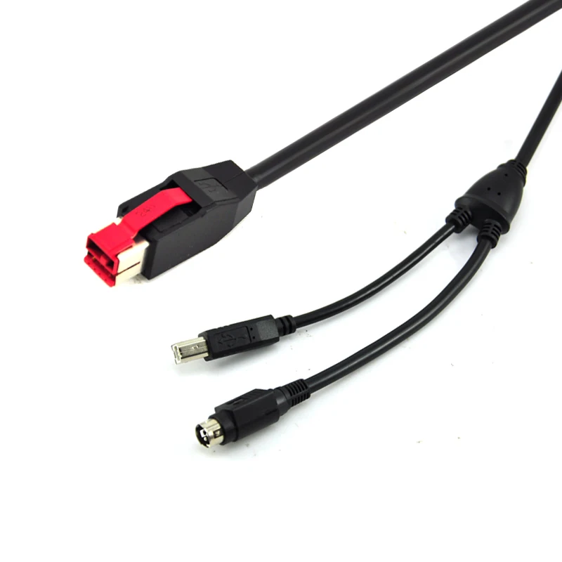 5v 12v 24v Powered Usb Cable For Ncr Cash Drawer Receipt Printers