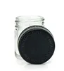 Child Resistant Lid for 1oz Glass Jar Black push and down cap