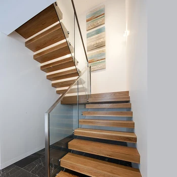 Glass Railing Wood Stair Interior Wood Stairs Buy Luxury Wood Stairs Glass Handrail Wood Stair Design Glass Balustrade Modern Wood Stairs Glass