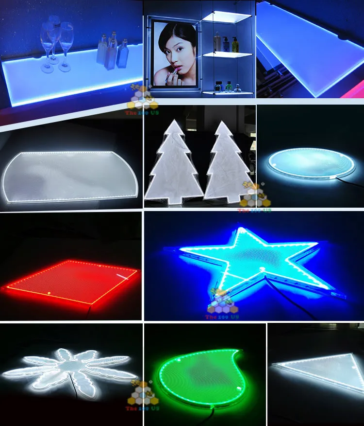laser v-cutting light guide panel for light box high quality