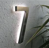Laser Cut Stainless Steel Letter Signs Led Acrylic Backlit House Numbers