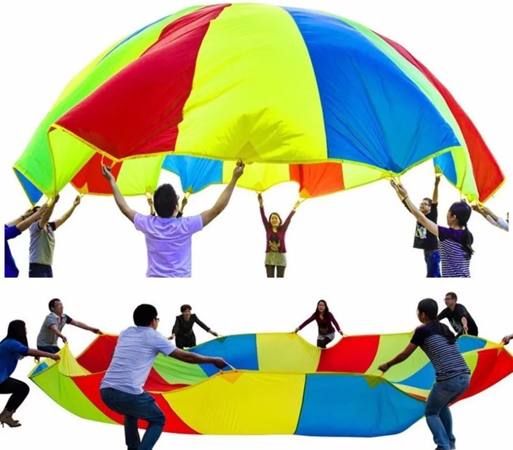 Multi Handles Kindergarten Children Rainbow Play Parachute Toy Buy