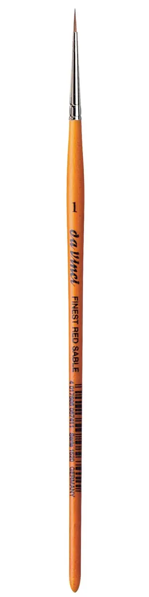 da Vinci Watercolor Series Artissimo Paint Brush Size 4 Round Pure Kolinsky Red Sable 428-04