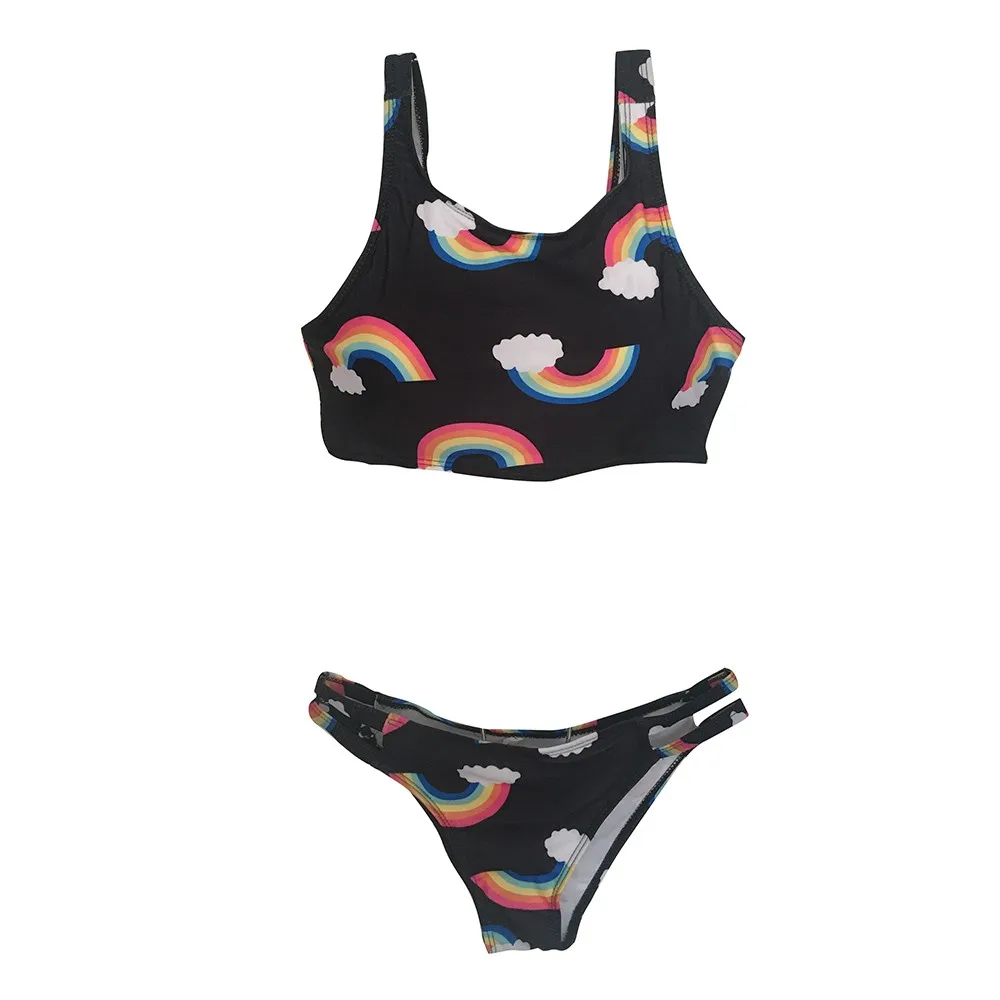 swimwear women printing swimming suit sexy two piece bathing