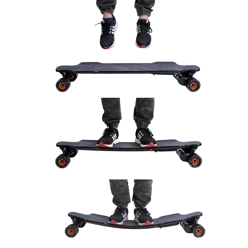 Skf Iwonder Electric Skateboard Longboard Flexible Deck Singledual Motors Switchable Belt