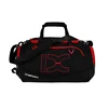 old school black gym duffle bag with shoe compartment