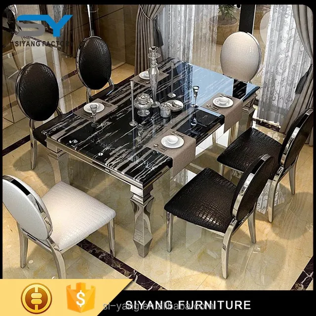 Colored Glass Dining Table Top With Metal Legs CT004 Colored Glass Dining Table Top With Metal Legs CT004