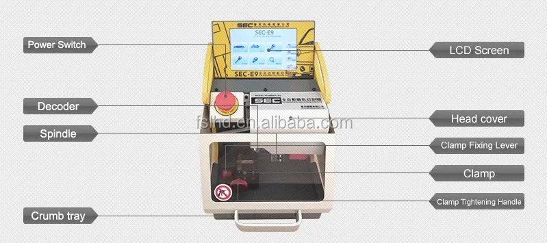 Automatic SEC-E9 Laser Key Cutting Machine with CE Approval