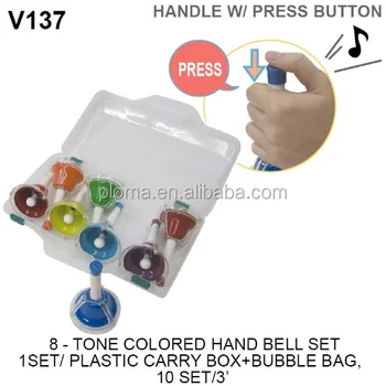 8 tones music hand bells toy,colorful music bells toy8 tones music hand bells toy, colorful music bells toy