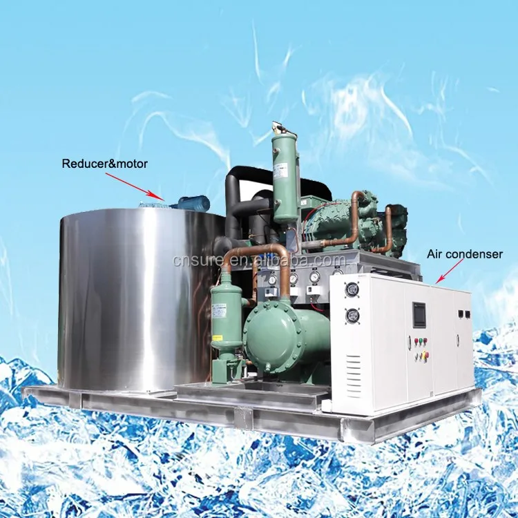 Factory Directly Supplier 10ton/day Flake Ice Machine For Cooling Buy