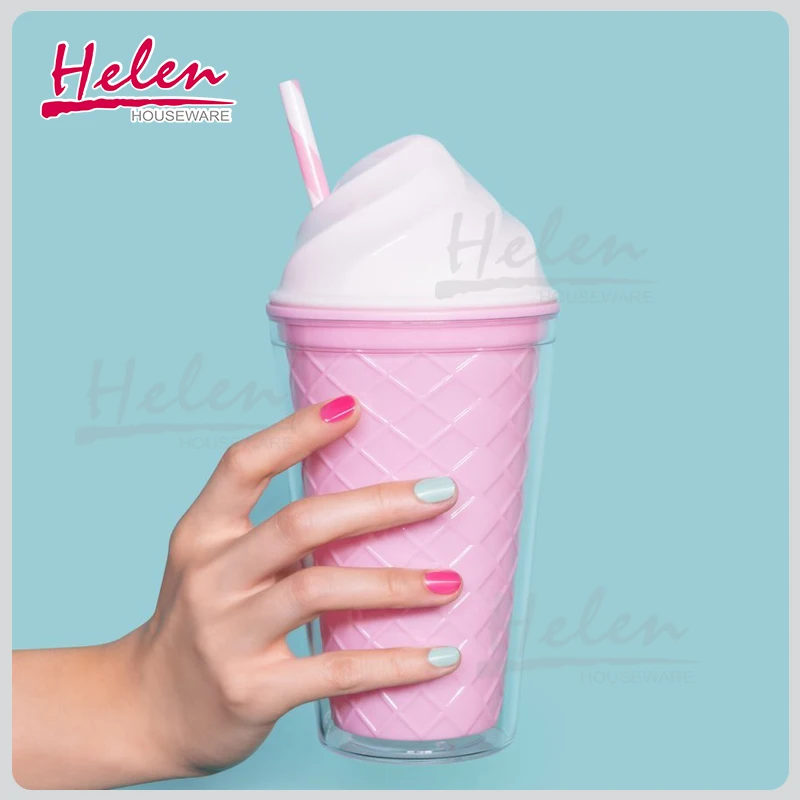 16 Oz Ice Cream Shaped Plastic Cup For Everyday Buy Plastic Cup,Ice