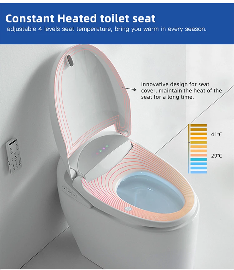 Japanese smart intelligent pregnant woman one piece toilet seat