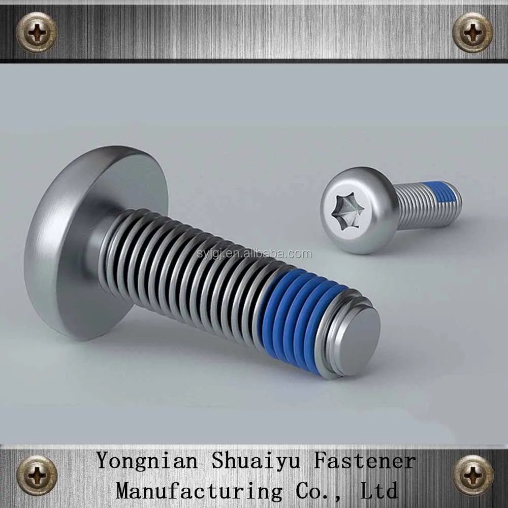 Loctite Coated Nylon Adhesive Patch Self Lock Bolt Screw Buy Nylon