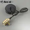 Light Bulb Sockets and Cord Cooper Lamp Holder with Black Ceiling Plate