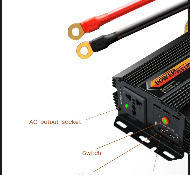 Bygd 2018 New Car Power Inverter 600w Inverter Dc 12v To Ac 220v Car