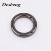 Custom high quality bag hardware square metal spring o ring kit buckle handbag parts