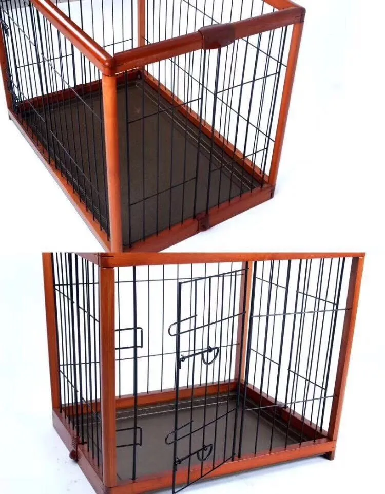 Eco Friendly Wooden Dog Cage,Wooden Dog Kennel,Wood Dog Crate ( Free