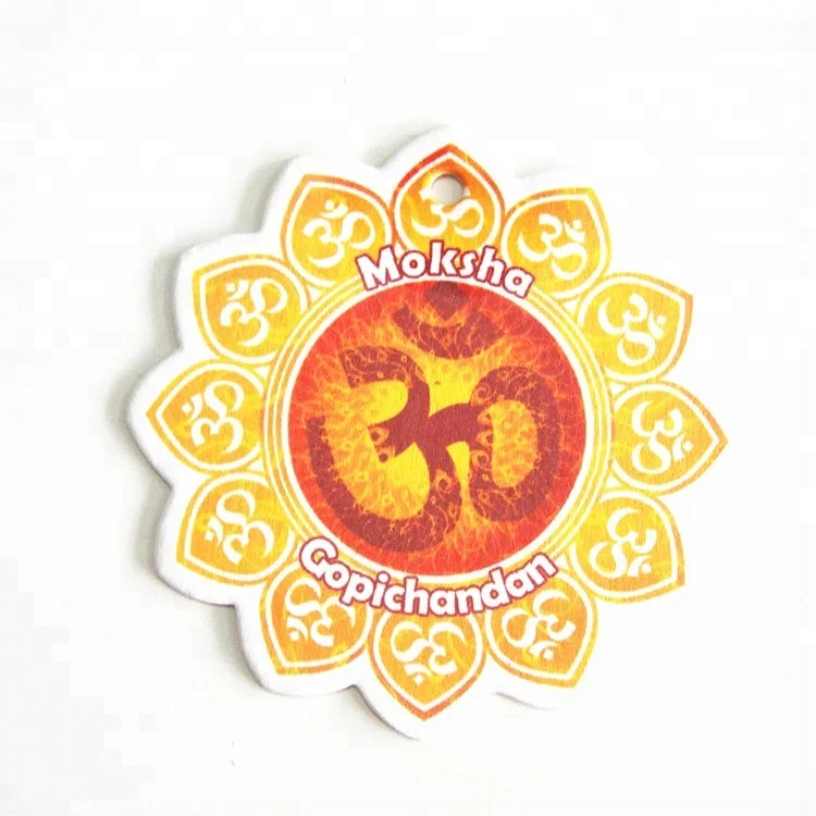 various scents custom shape hanging car air freshener.jpg