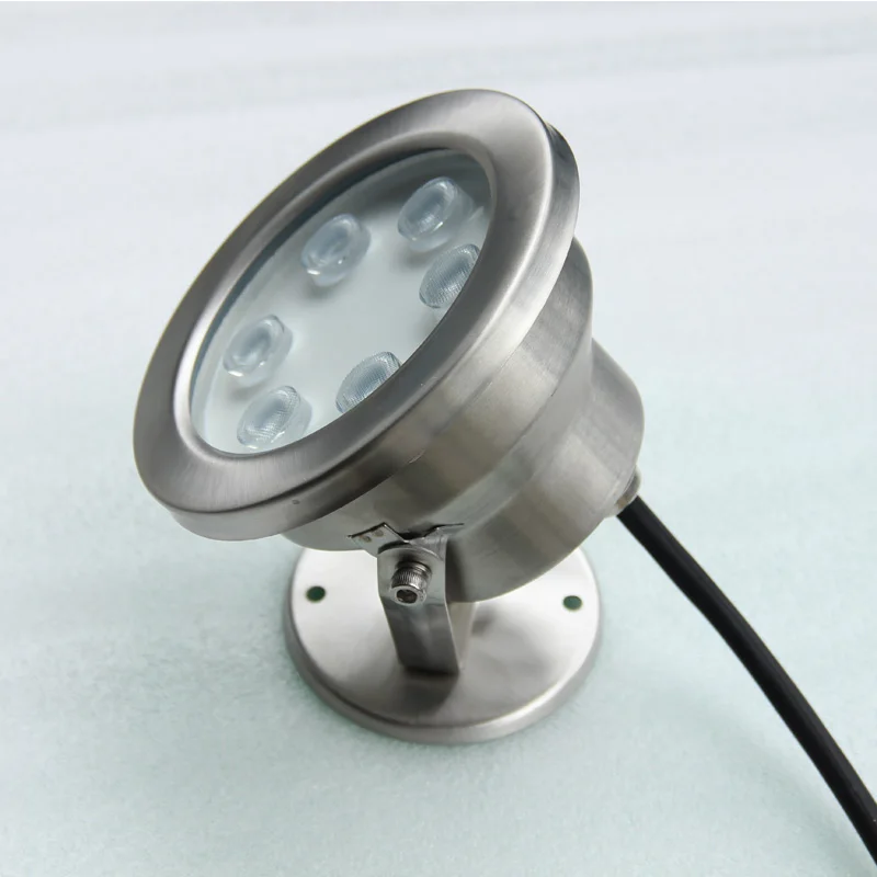 Submersible Epistar Led Chip Multi Color Led Underwater Pool Light Rgb IP68 Landscape Stainless Steel ROHS EMC LVD Ce