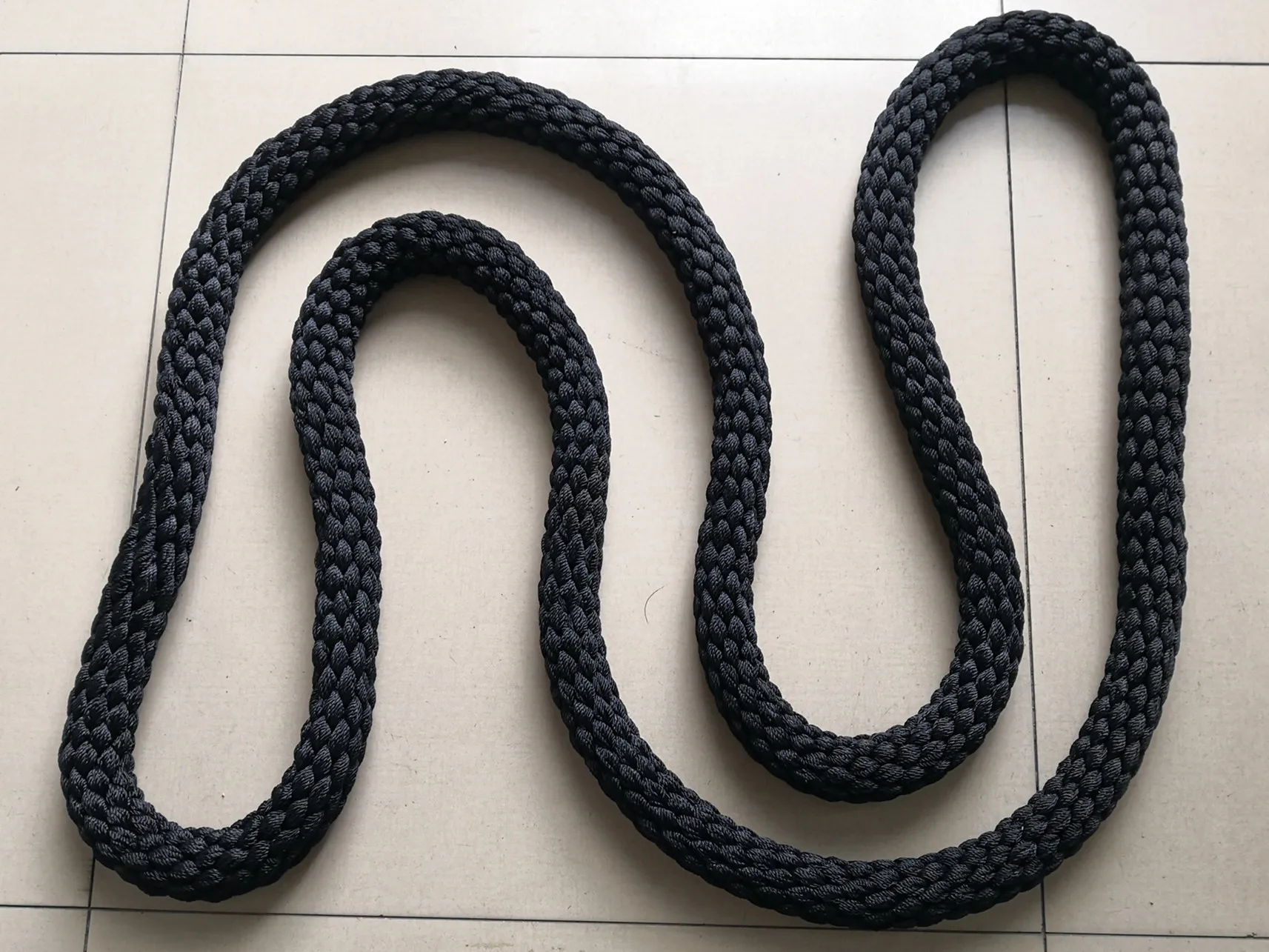 Black Strong Endless Circle Pulling Rope Braided Rope Nylon - Buy ...