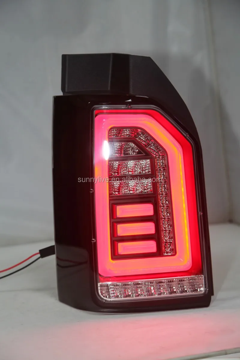 For Volkswagen Transporter T6 led rear light Black Housing Clear cover