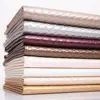 Metallic Embossed Diamond Rhombic Upholstery Leather Fabric By The Yard Material For Sofa Bed Bag Bows Crafting